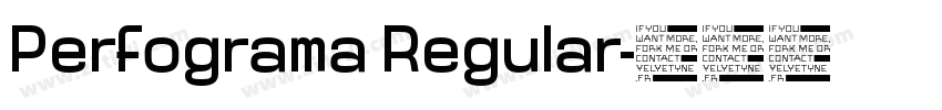 Perfograma Regular字体转换